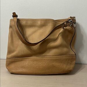 Coach Tan Leather Shoulder Bag